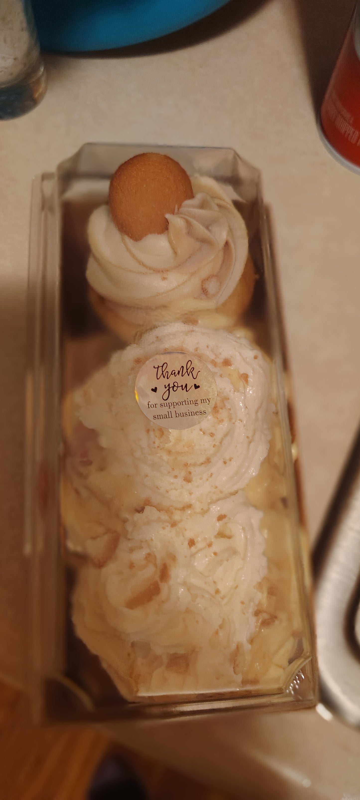 Banana pudding ice cream treat box