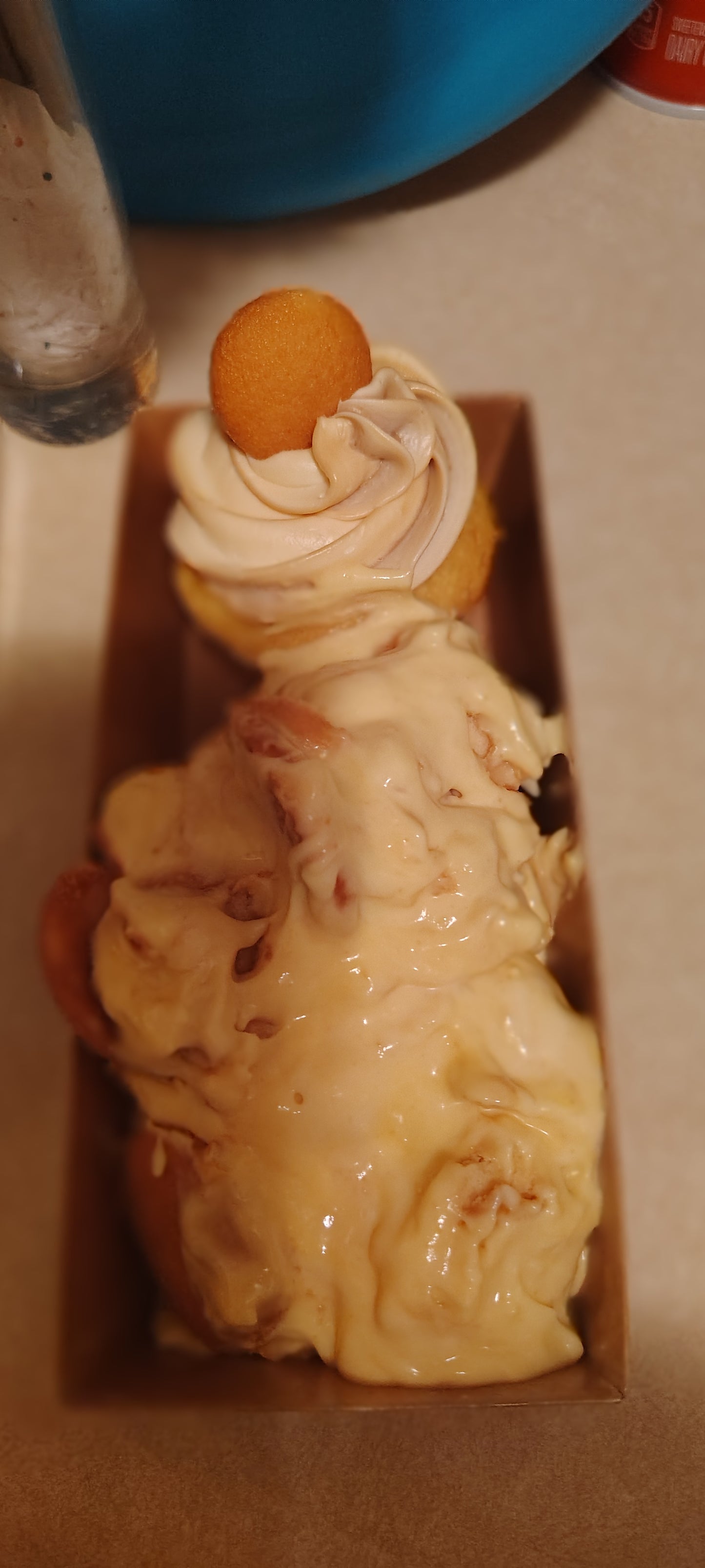 Banana pudding ice cream treat box